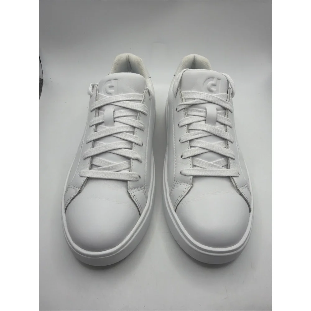 Cole Haan Grand Crosscourt Daily Low-Top Casual Sneakers White,‎ Argento Size 6